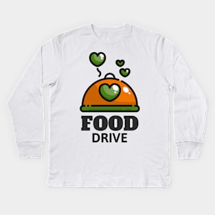 Food drive - Help others in need Kids Long Sleeve T-Shirt